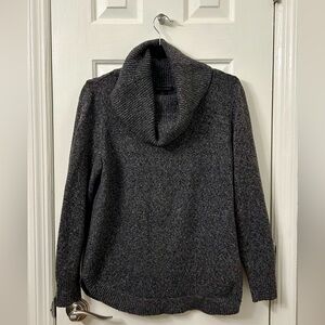 Tahari Charcoal Cowl Neck Sweater